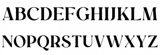 Regis Semi Bold Schriftart Groß