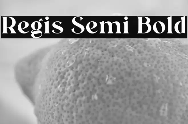 Regis Semi Bold Font examples
