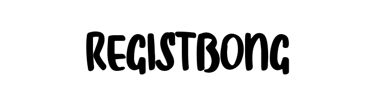 Regist Bong  font caratteri gratis
