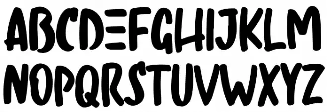 Regist Bong Schriftart Groß