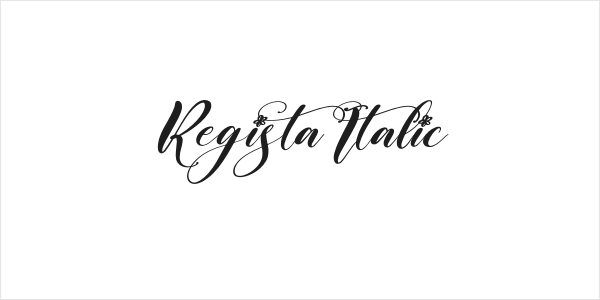 Regista Italic Logo