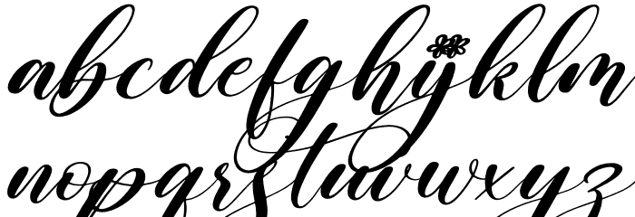 Regista Italic Font LOWERCASE