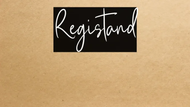 Registand Example 1