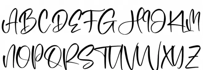 Registeria Schriftart Groß
