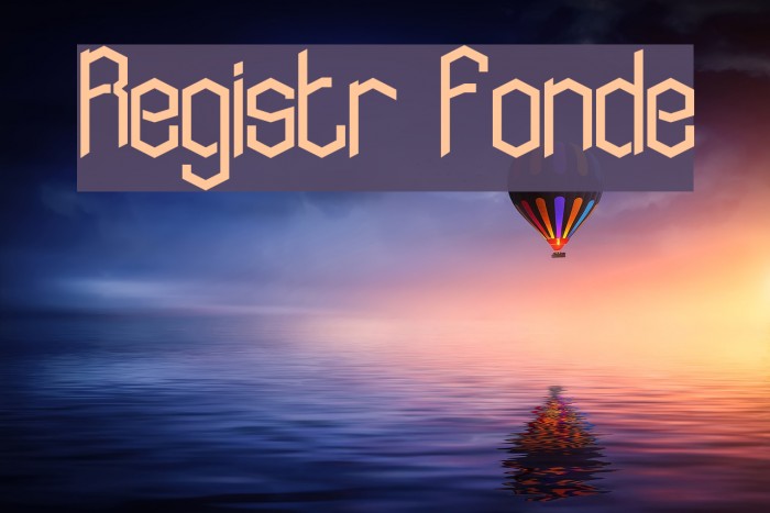 Registr Fonde Example 1