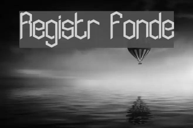 Registr Fonde Font examples