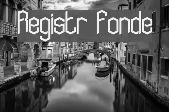 Registr Fonde Font examples