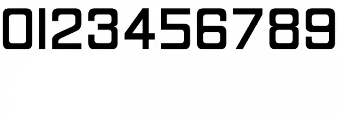 Registration Number ANA v3 フォント その他の文字