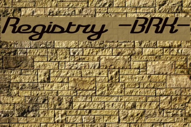 Registry -BRK- Example 3