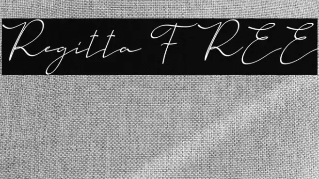 Regitta FREE Font examples