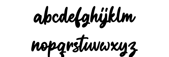Regitta Font LOWERCASE