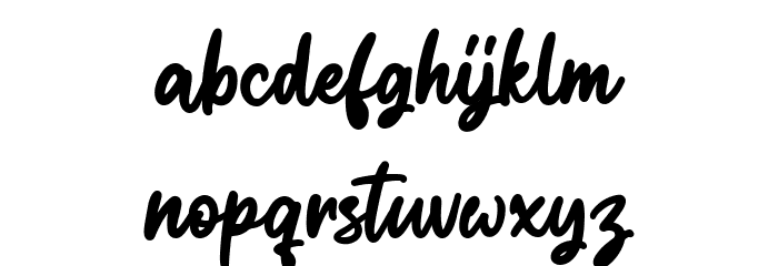 Regitta Font LOWERCASE