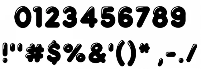 Reglisse-Fill Font OTHER CHARS