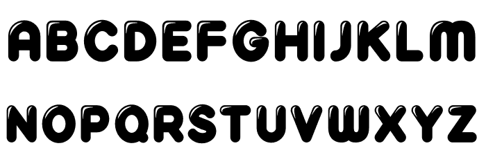 Reglisse-Fill Font LOWERCASE