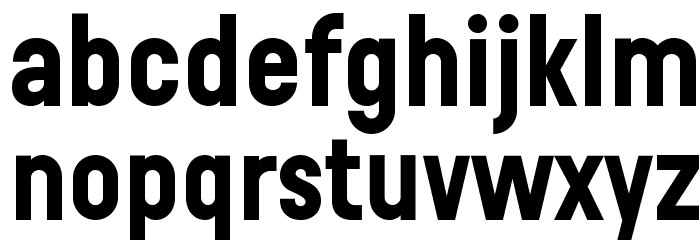 Reglo Bold Font LOWERCASE