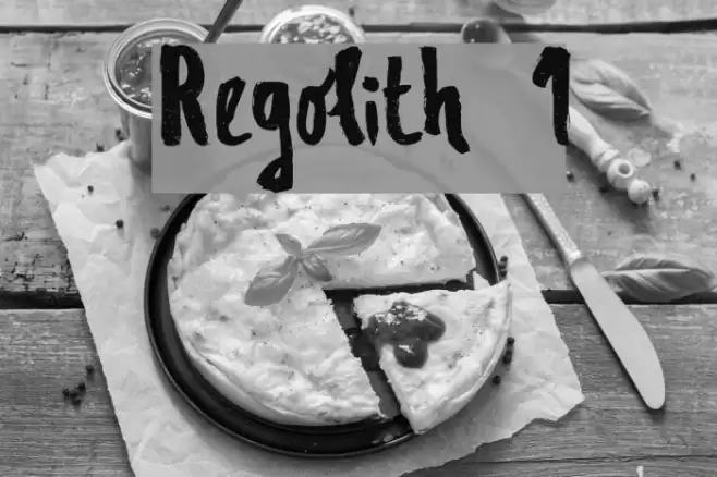Regolith 1 Font examples