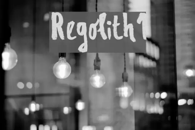 Regolith1 Font examples