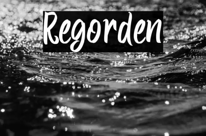 Regorden Font examples