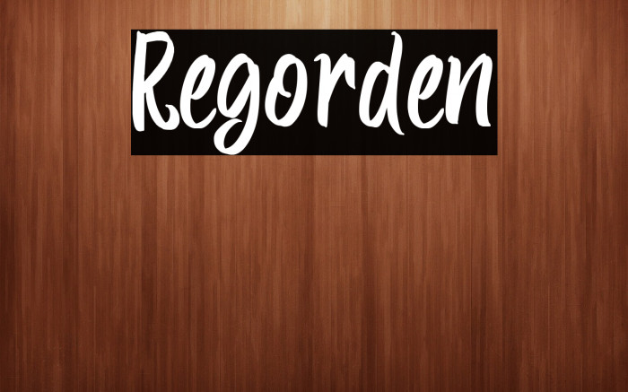Regorden Example 3