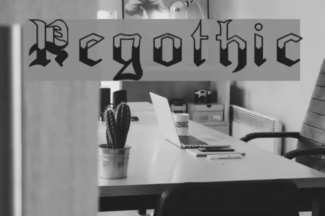 Regothic Font examples