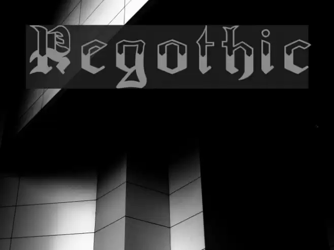 Regothic Font examples