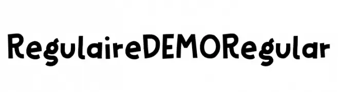 Regulaire DEMO Regular  Frei Schriftart Herunterladen