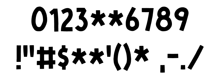 Regulaire DEMO Regular Font OTHER CHARS
