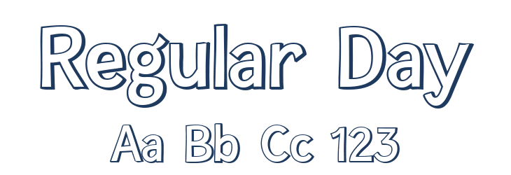 Regular Day Font Preview