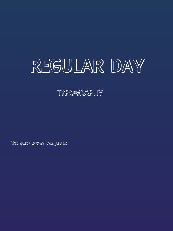 Regular Day Poster
