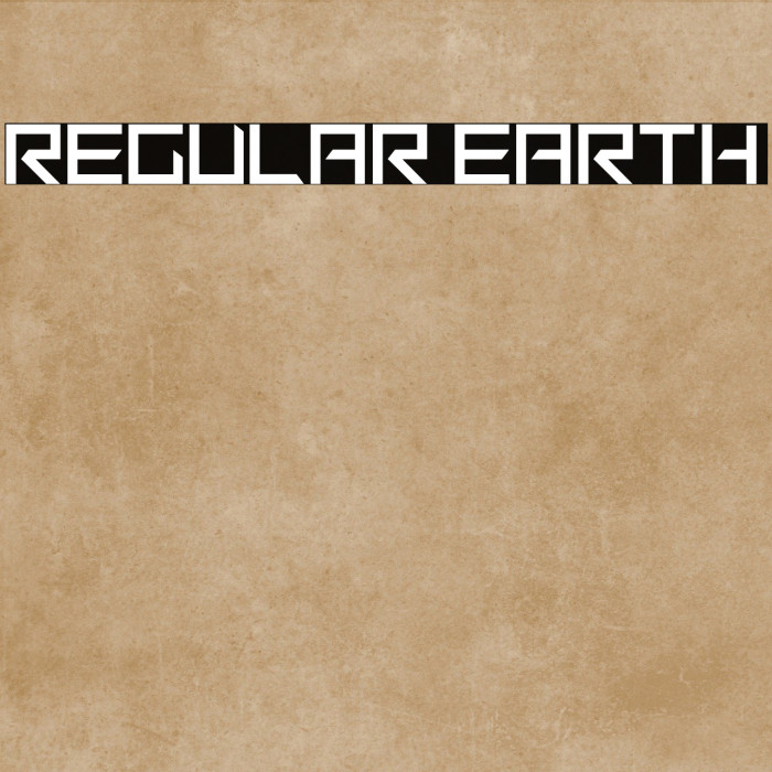Regular Earth Font examples