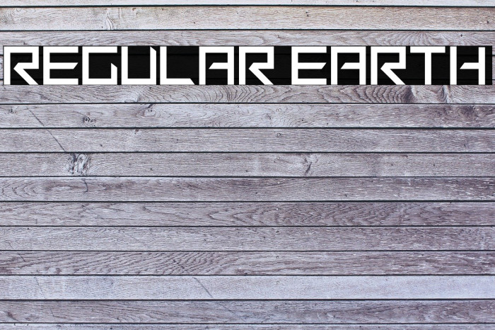 Regular Earth Font examples