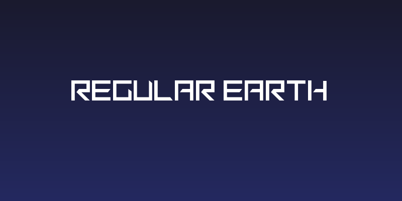 Regular Earth Social Header