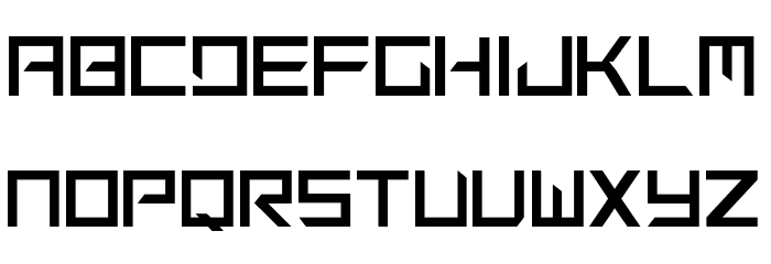 Regular Earth Font LOWERCASE