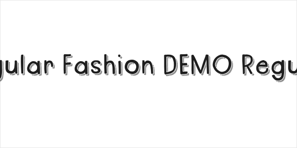 Regular Fashion DEMO Regular Logo