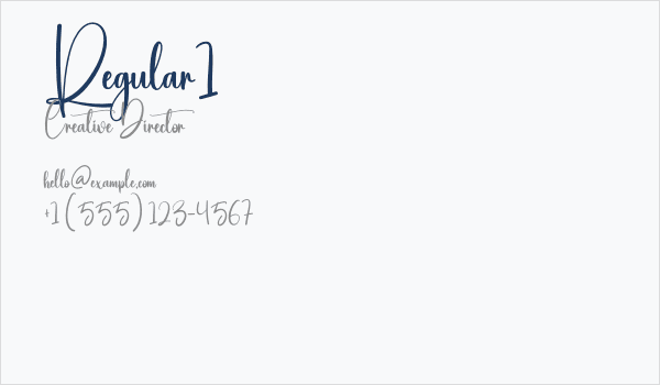 Regular1 Business Card