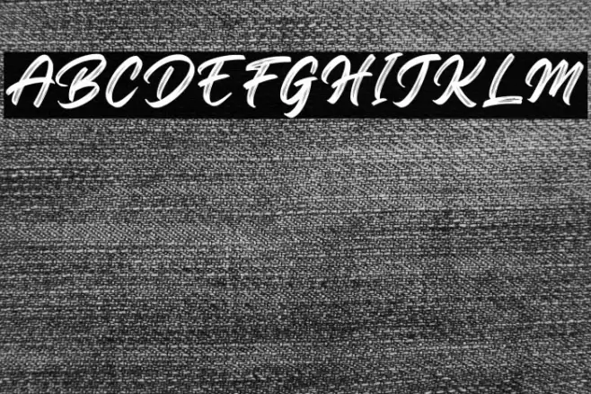 RegularBrush Font examples