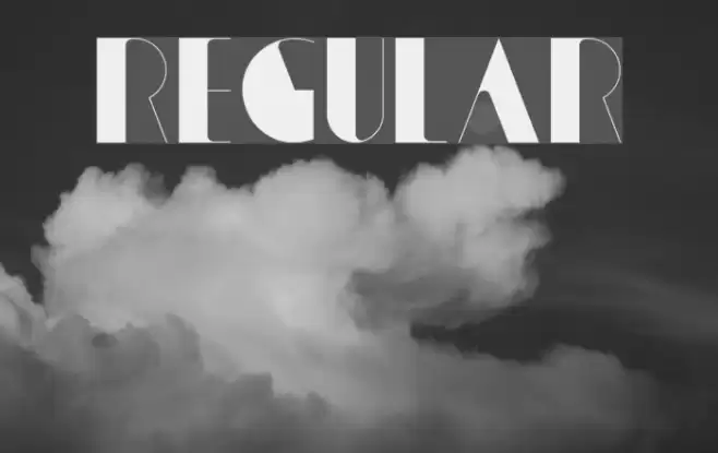 Regular Font examples