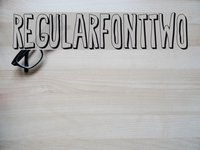 RegularfontTwo Font examples