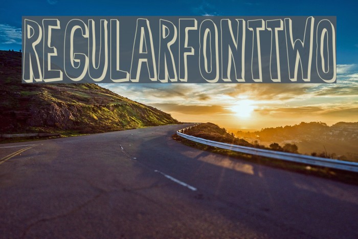 RegularfontTwo Font examples
