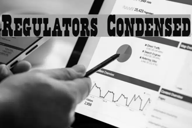 Regulators Condensed Font examples