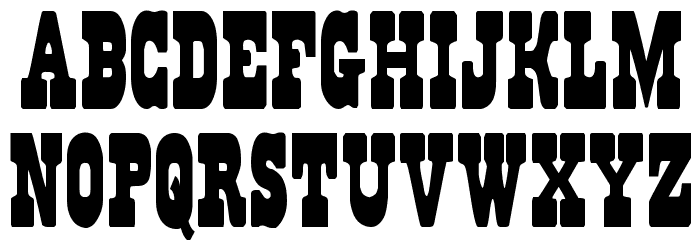Regulators Condensed Font LOWERCASE