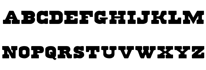Regulators Expanded Font LOWERCASE