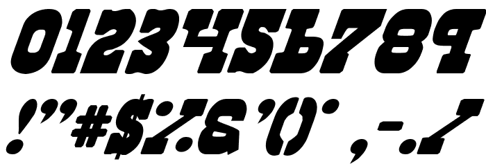 Regulators Italic Font OTHER CHARS