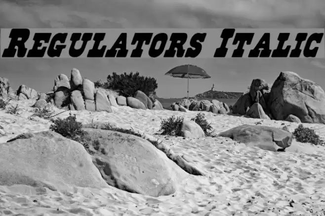 Regulators Italic Fonte examples