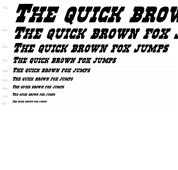 Regulators Italic Waterfall