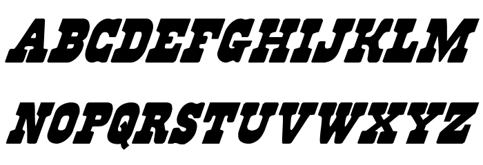 Regulators Italic Font LOWERCASE