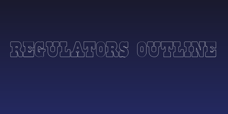 Regulators Outline Social Header