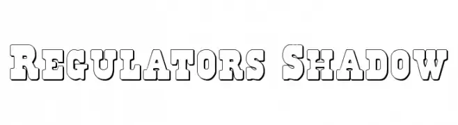 Regulators Shadow  नि: शुल्क फ़ॉन्ट्स डाउनलोड