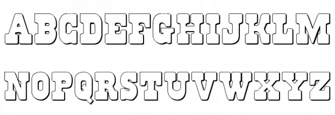 Regulators Shadow Schriftart Groß