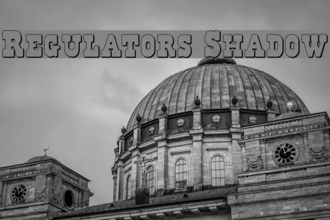 Regulators Shadow フォント examples